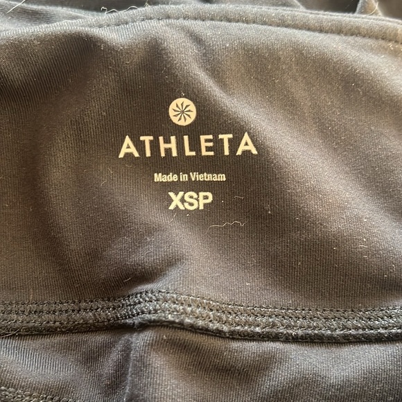 Athleta straight leg black leggings. Size XS petite - Picture 2 of 3